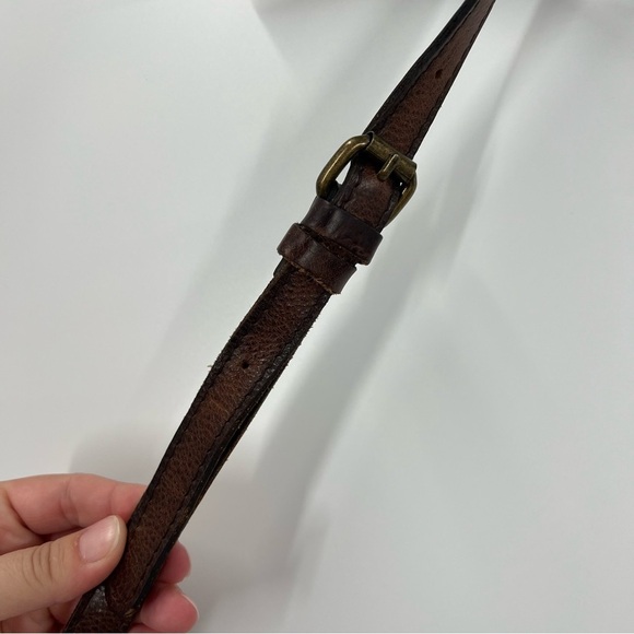 Patricia Nash Beaumont Flap Brown Crossbody Vintage Distressed Leather *READ - Picture 13 of 15